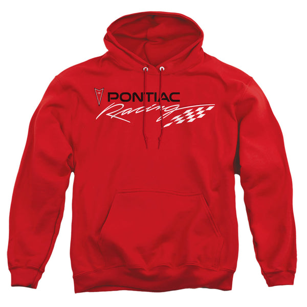 Pontiac - Red Pontiac Racing Adult Pullover Hoodie