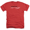 Pontiac - Red Pontiac Racing Adult Regular Fit Heather Short Sleeve