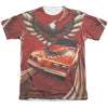 Pontiac - Firebird Flames Adult Regular Fit Short Sleeve 65 - 35 Poly - Cotton