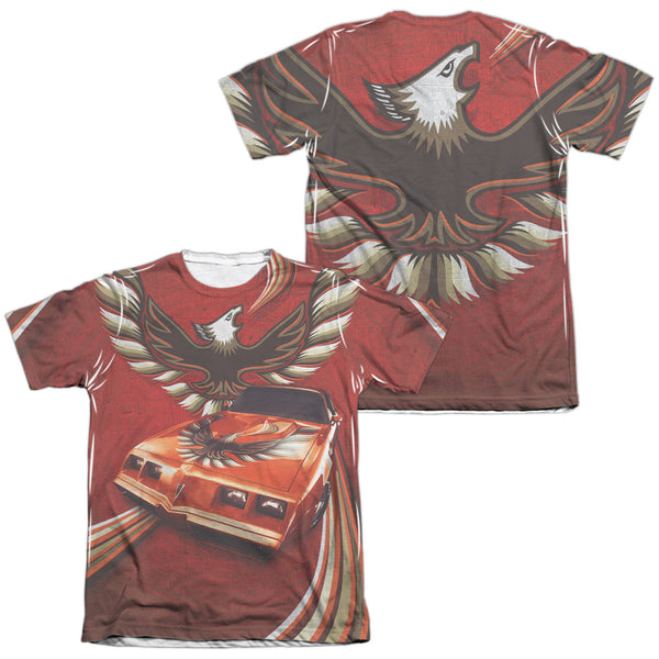 Pontiac - Firebird Flames (Front - Back Print) Adult Regular Fit Short Sleeve 65 - 35 Poly - Cotton
