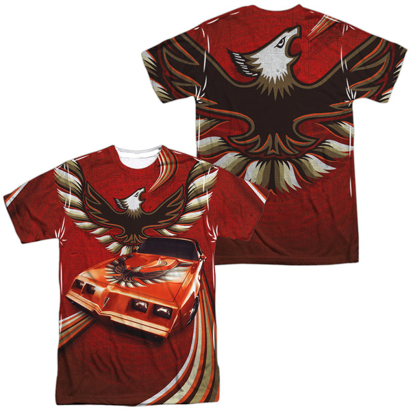 Pontiac - Firebird Flames (Front - Back Print) Adult Regular Fit Short Sleeve 100% Poly