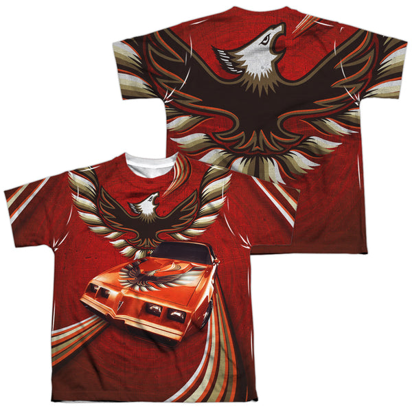 Pontiac - Firebird Flames (Front - Back Print) Youth Short Sleeve 100% Poly