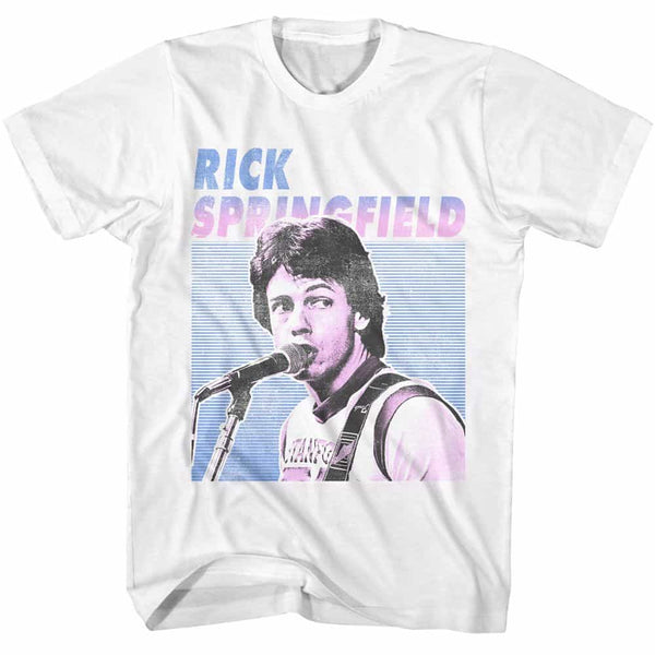 Rick Springfield Singing Photo- S/S Tshirt