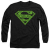 Superman - St. Patrick's Day Shamrock Logo Adult Long Sleeve Shirt