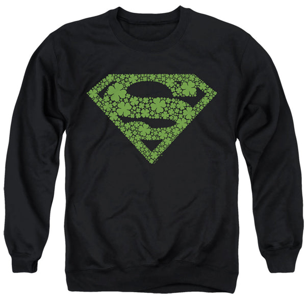 Superman - St. Patrick's Day Shamrock Logo Adult Crewneck Sweatshirt