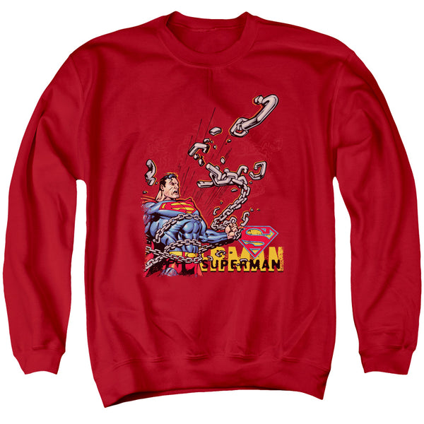 Superman - Breaking Chains Adult Crewneck Sweatshirt