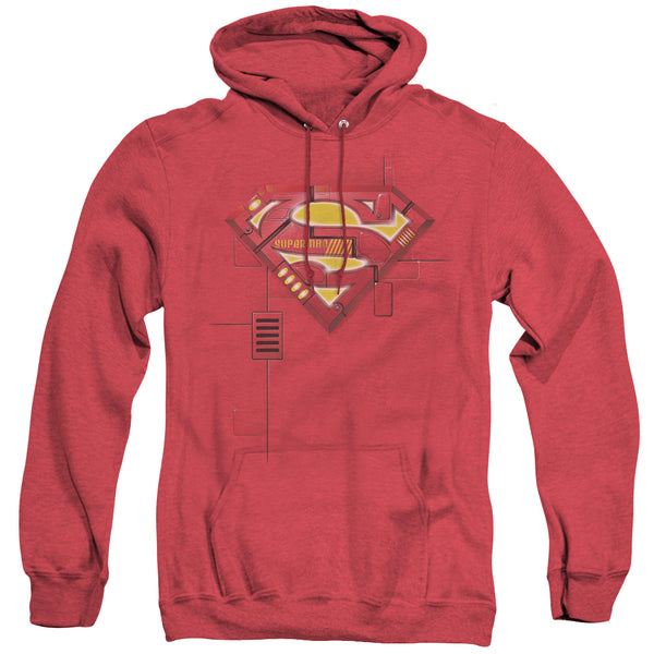 Superman - Super Mech Shield Adult Heather Hoodie