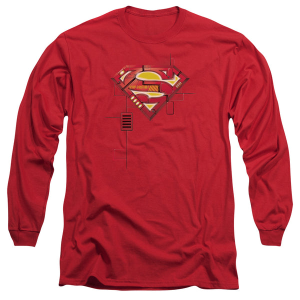 Superman - Super Mech Shield Adult Long Sleeve Shirt