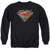 Superman - Breaking Chain Logo Adult Crewneck Sweatshirt