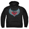 Superman - Steel Wings Logo Adult Pull Over Hoodie