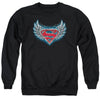 Superman - Steel Wings Logo Adult Crewneck Sweatshirt