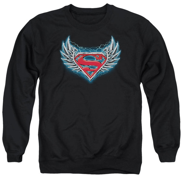 Superman - Steel Wings Logo Adult Crewneck Sweatshirt