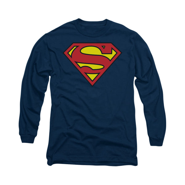 Superman - Classic Logo Adult Long Sleeve Shirt