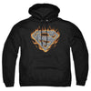 Superman - Steel Fire Shield Adult Pull Over Hoodie