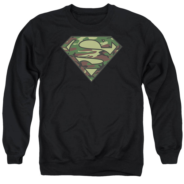 Superman - Camo Logo Adult Crewneck Sweatshirt