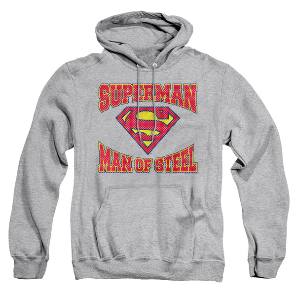 Superman - Man Of Steel Jersey Adult Pull Over Hoodie