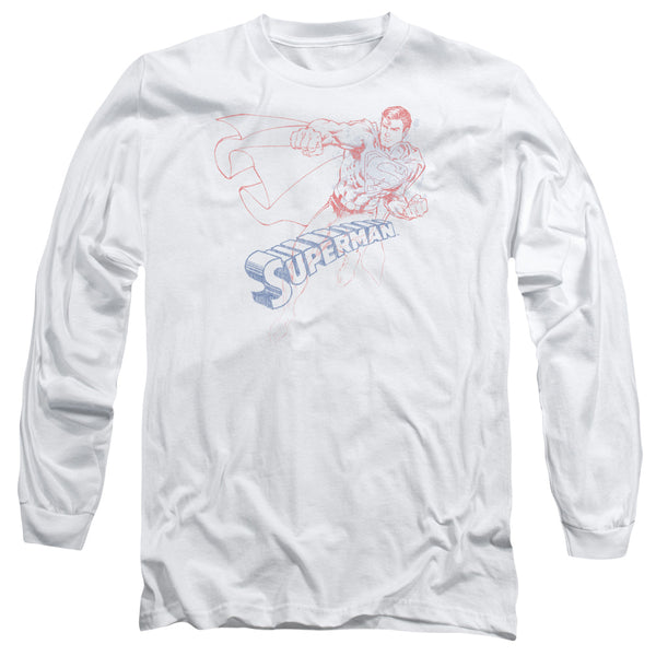 Superman - Sketch Adult Long Sleeve Shirt