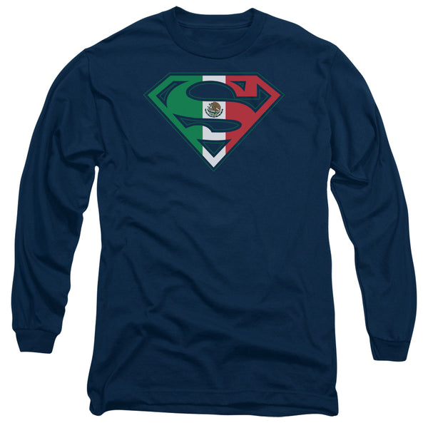 Superman - Mexican Shield Adult Long Sleeve Shirt