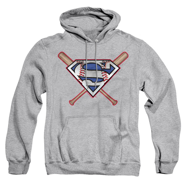 Superman - Crossed Bats Adult Pull Over Hoodie
