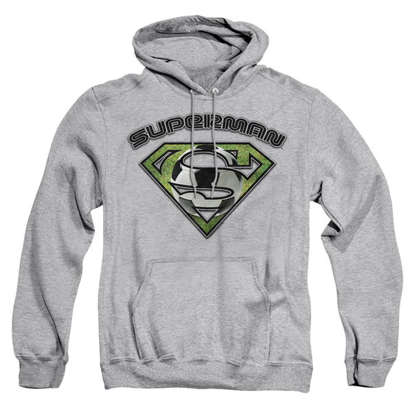 Superman - Soccer Shield Adult Pull Over Hoodie