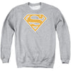 Superman - Burnt Orange &White Shield Adult Crewneck Sweatshirt