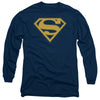 Superman - Maize & Blue Shield Adult Long Sleeve Shirt