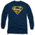 Superman - Maize & Blue Shield Adult Long Sleeve Shirt