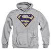 Superman - Navy &Amp; Gold Shield Adult Pull Over Hoodie