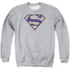 Superman - Navy& Gold Shield Adult Crewneck Sweatshirt