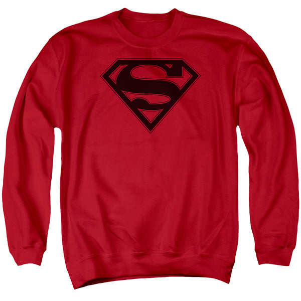 Superman - Red& Black Shield Adult Crewneck Sweatshirt