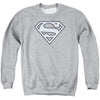 Superman - Carolina Blue &Navy Shield Adult Crewneck Sweatshirt