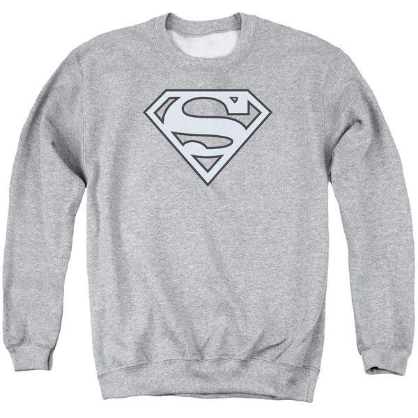 Superman - Carolina Blue &Navy Shield Adult Crewneck Sweatshirt