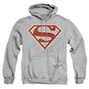 Superman - Crimson &Amp; Cream Shield Adult Pull Over Hoodie