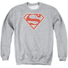 Superman - Crimson& Cream Shield Adult Crewneck Sweatshirt