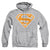 Superman - Lt Orange &Amp; White Shield Adult Pull Over Hoodie
