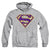 Superman - Purple &Amp; Gold Shield Adult Pull Over Hoodie