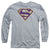 Superman - Purple & Gold Shield Adult Long Sleeve Shirt