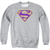 Superman - Purple& Gold Shield Adult Crewneck Sweatshirt