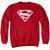 Superman - Red& White Shield Adult Crewneck Sweatshirt