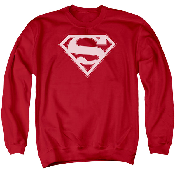 Superman - Red& White Shield Adult Crewneck Sweatshirt