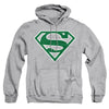 Superman - Green &Amp; White Shield Adult Pull Over Hoodie