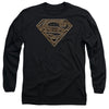 Superman - Aztec Shield Adult Long Sleeve Shirt