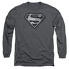 Superman - Duct Tape Shield Adult Long Sleeve Shirt
