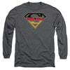 Superman - German Shield Adult Long Sleeve Shirt