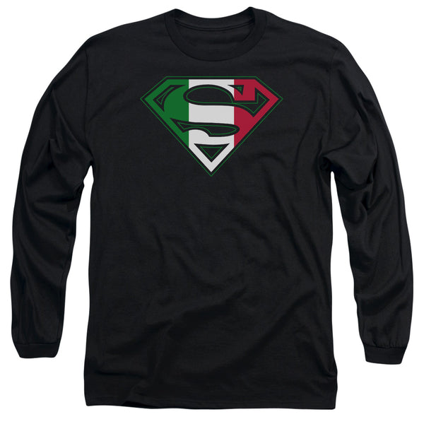 Superman - Italian Shield Adult Long Sleeve Shirt