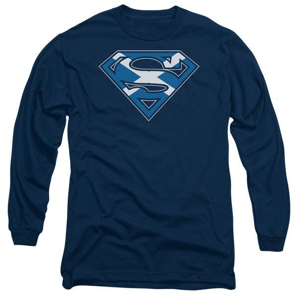 Superman - Scottish Shield Adult Long Sleeve Shirt