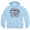 Superman - Sketchy Crest Shield Adult Pull Over Hoodie