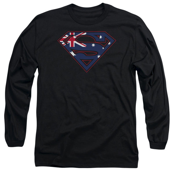 Superman - Australian Shield Adult Long Sleeve Shirt