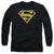 Superman - Gold & Black Shield Adult Long Sleeve Shirt