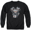 Superman - V Twin Logo Adult Crewneck Sweatshirt